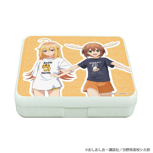 『しかのこのこのここしたんたん』小物ケース01/鹿乃子のこ&虎視虎子 部屋着ver.(描き下ろしイラスト)